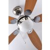 Ventilateur Globo AZURA Nickel mat, 1 lumière