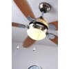 Ventilateur Globo AZURA Nickel mat, 1 lumière