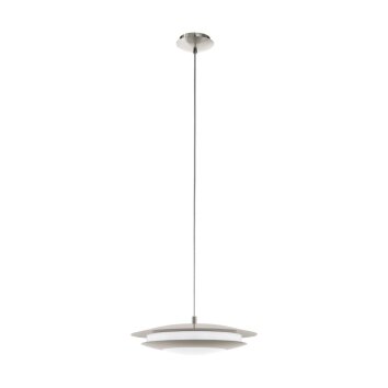 Suspension EGLO connect MONEVA-C LED Nickel mat, 1 lumière, Changeur de couleurs