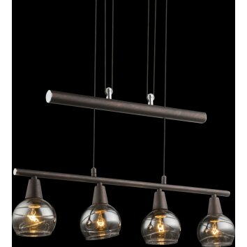 Suspension Globo Isla LED Bronze, 4 lumières