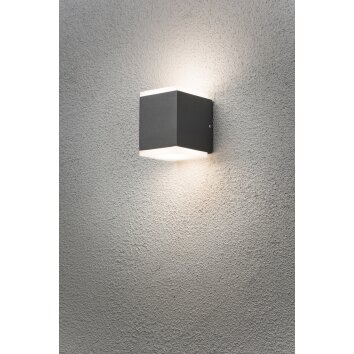 Applique murale Konstsmide Monza LED Anthracite, 2 lumières