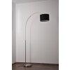 Lampadaire Trio 4611 Acier inoxydable, Nickel mat, 1 lumière