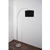 Lampadaire Trio 4611 Acier inoxydable, Nickel mat, 1 lumière