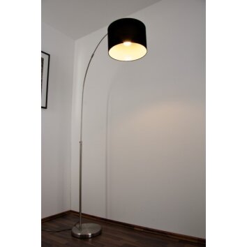 Lampadaire Trio 4611 Acier inoxydable, Nickel mat, 1 lumière