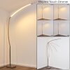 Lampadaire Santa Marta LED Nickel mat, 1 lumière