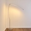 Lampadaire Santa Marta LED Nickel mat, 1 lumière