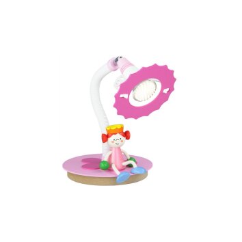 Lampe à poser Elobra PRINZESSIN Rose, Blanc, 1 lumière