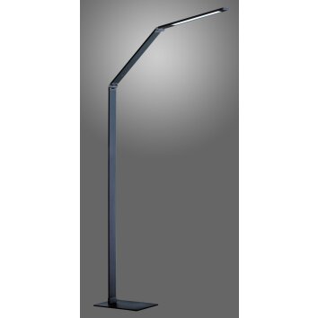 Lampadaire Honsel Geri LED Gris, 1 lumière