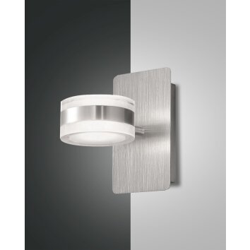 Applique murale Fabas Luce Dunk LED Aluminium, 1 lumière