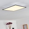 Plafonnier Salmi LED Gris, Blanc, 1 lumière