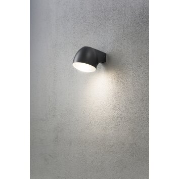 Applique murale Konstsmide Ferrera LED Noir, 1 lumière