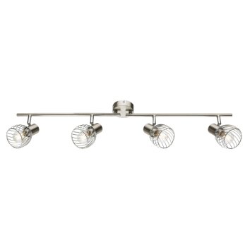 Spot de plafond Globo Texas Nickel mat, 4 lumières