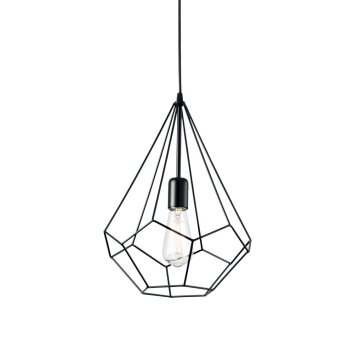 Suspension Ideal Lux AMPOLLA Noir, 1 lumière