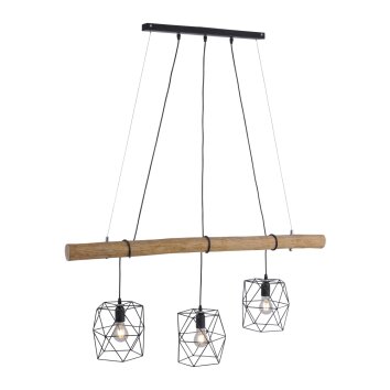 Suspension Leuchten-Direkt EDGAR Noir, 3 lumières