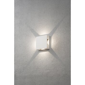 Applique murale Konstsmide Cremona LED Blanc, 4 lumières