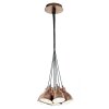 Lampe suspendue Eglo PRIDDY 1 Brun foncé, Cuivre, 7 lumières