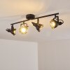 Plafonnier Jonsered LED Noir, 4 lumières