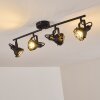 Plafonnier Jonsered LED Noir, 4 lumières