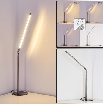 Lampe à poser Deje LED Nickel mat, 1 lumière