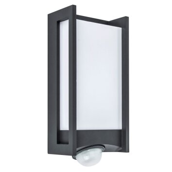 Applique murale d'extérieur Lutec QUBO LED Anthracite, 1 lumière