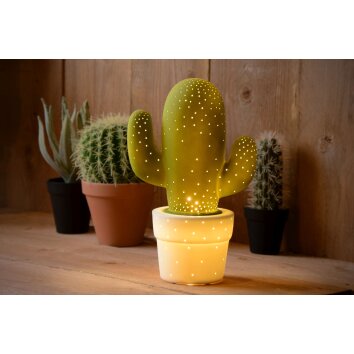 Lampe à poser Lucide CACTUS Vert, 1 lumière