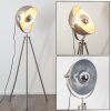 Lampadaire Maloy Chrome, Nickel mat, 1 lumière