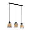 Suspension Eglo ANWICK Noir, 3 lumières