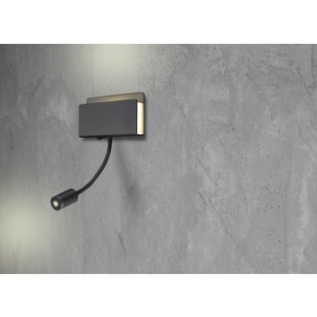 Applique murale Mantra CABARETE LED Noir, 1 lumière