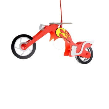 Suspension Elobra CHOPPER Rouge, Argenté, 1 lumière