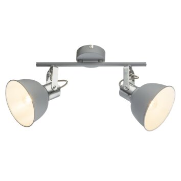 Spot de plafond Globo Gerda Gris, 2 lumières