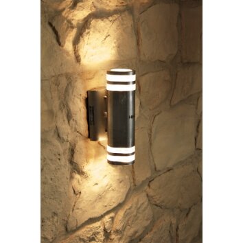 Applique murale d'extérieur Konstsmide MODENA Acier inoxydable, 2 lumières