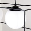 Suspension Legano Noir, Blanc, 4 lumières