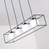 Suspension Legano Noir, Blanc, 4 lumières