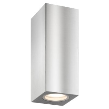 Applique murale d'extérieur LCD Suhl Acier inoxydable, 2 lumières