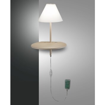 Applique murale Fabas Luce Goodnight LED Gris, 1 lumière