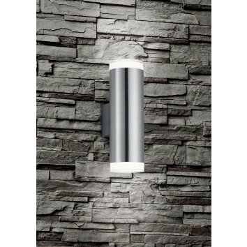 Applique murale Reality ARACATI LED Nickel mat, 2 lumières