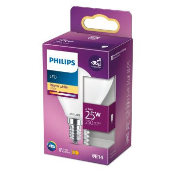 Philips LED E14 3 Watt 2700 Kelvin 250 Lumen