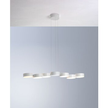 Suspension Bopp TOUCH LED Blanc, 6 lumières