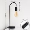 Lampe de table Cuyama Noir, 1 lumière