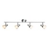 Spot de plafond Globo Alaska LED Chrome, 4 lumières