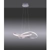 Suspension Leuchten-Direkt Ls-MELINDA LED Acier inoxydable, 1 lumière, Télécommandes, Changeur de couleurs