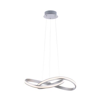 Suspension Leuchten-Direkt Ls-MELINDA LED Acier inoxydable, 1 lumière, Télécommandes, Changeur de couleurs