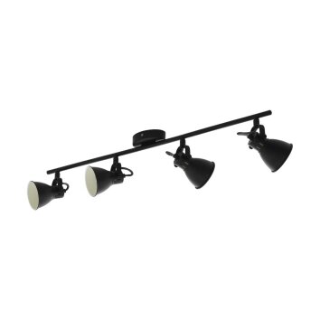 Spot de plafond EGLO SERAS LED Noir, 4 lumières