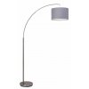 Lampadaire arqué Brilliant Clarie Gris, 1 lumière