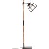 Lampadaire Brilliant Matrix Bois foncé, Noir, 1 lumière