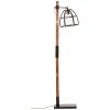 Lampadaire Brilliant Matrix Bois foncé, Noir, 1 lumière