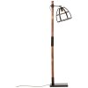 Lampadaire Brilliant Matrix Bois foncé, Noir, 1 lumière