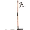 Lampadaire Brilliant Matrix Bois foncé, Noir, 1 lumière