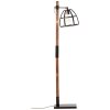 Lampadaire Brilliant Matrix Bois foncé, Noir, 1 lumière