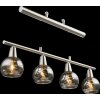 Suspension Globo ROMAN LED Nickel mat, 4 lumières